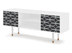 Mueble de TV - 170х69х48 cm - T2 - Braided Blue, Branco^ Móvel De Tv