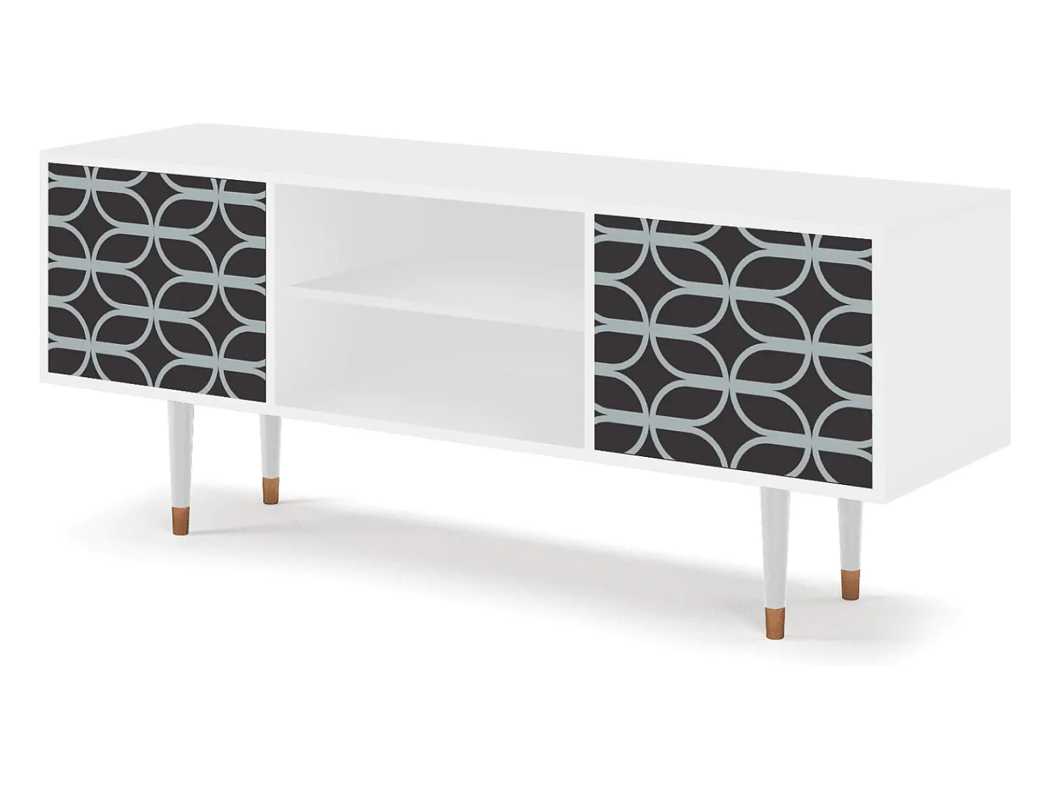 Mueble de TV - 170х69х48 cm - T2 - Braided Blue, Branco^ Móvel De Tv