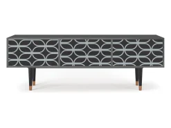 Móvel De Tv* Mueble de TV - 170х59х48 cm - T4 - Braided Blue, Antracite Cinza antracite