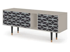 Móvel De Tv* Mueble de TV - 170х69х48 cm - T1 - Braided Blue, Areia Bege