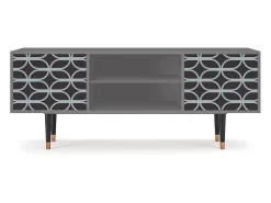 Móvel De Tv| Mueble de TV - 170х69х48 cm - T2 - Braided Blue, Cinza Cinzento