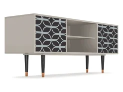 Móvel De Tv* Mueble de TV - 170х69х48 cm - T2 - Braided Blue, Areia Bege