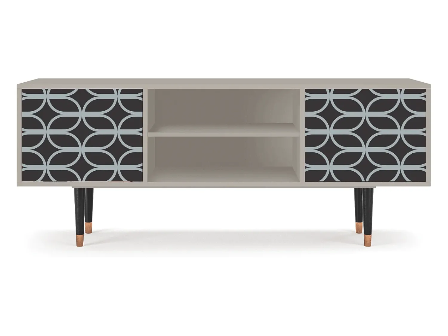 Móvel De Tv* Mueble de TV - 170х69х48 cm - T2 - Braided Blue, Areia Bege