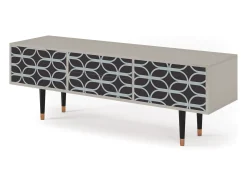 Móvel De Tv* Mueble de TV - 170х59х48 cm - T4 - Braided Blue, Areia Bege