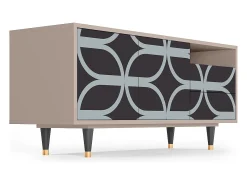Mueble de TV - 125х56х41 cm - T7 - Braided Blue, Latte^ Móvel De Tv