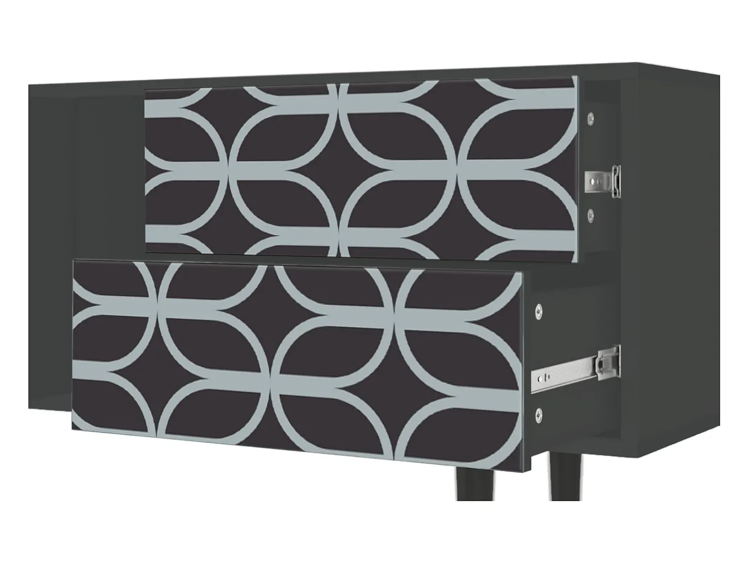 Mueble de TV - 170х69х48 cm - T1 - Braided Blue, Antracite^ Móvel De Tv