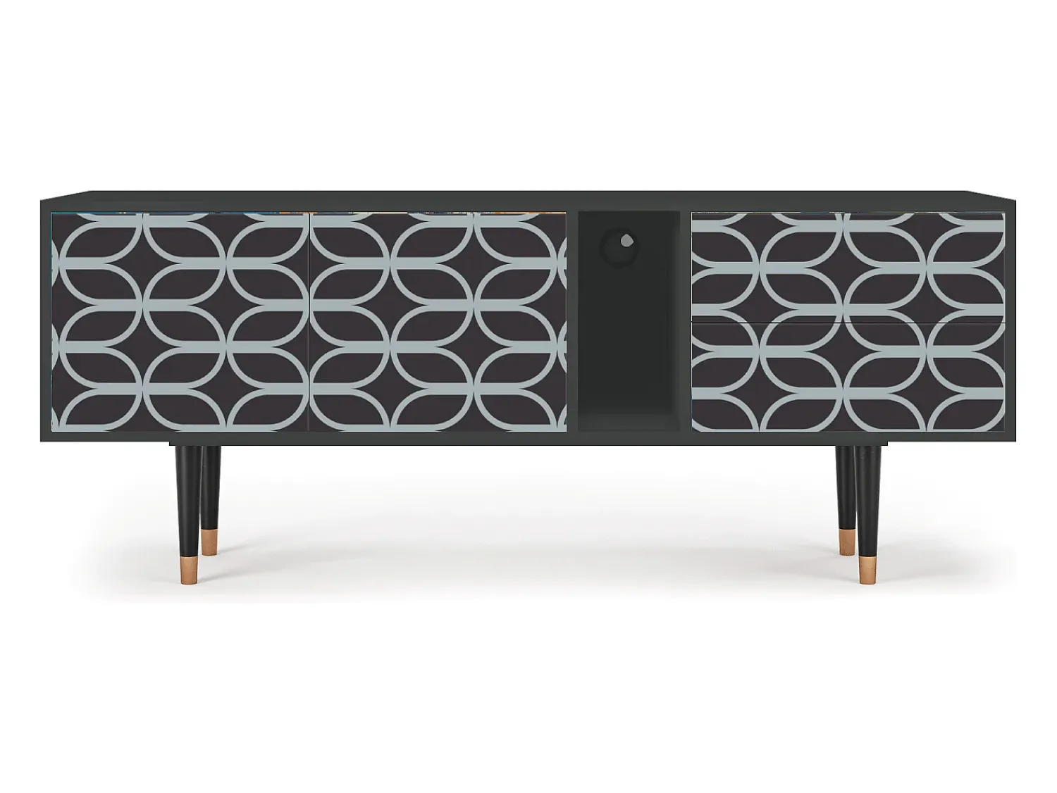 Mueble de TV - 170х69х48 cm - T1 - Braided Blue, Antracite^ Móvel De Tv
