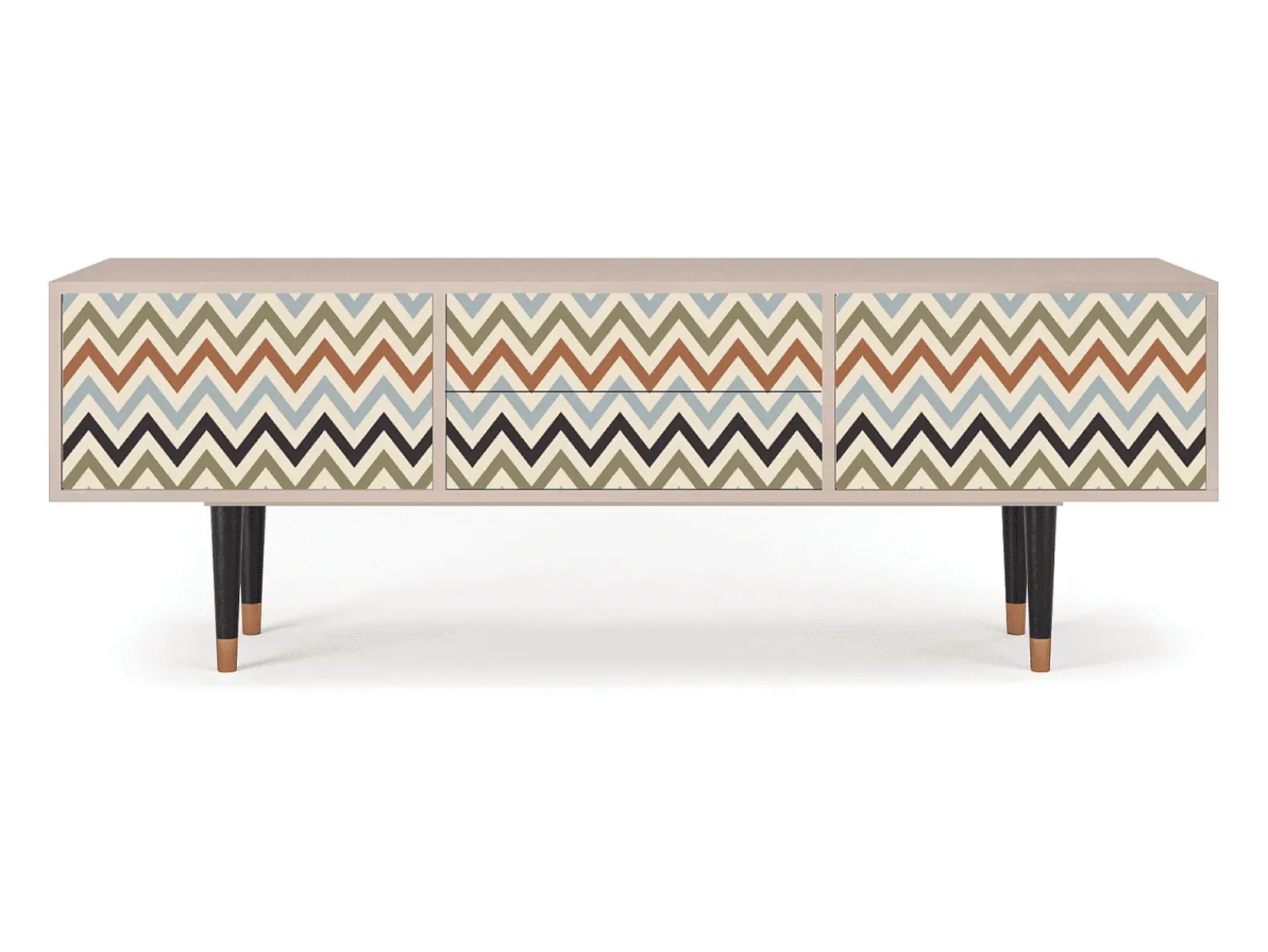 Móvel De Tv* Mueble de TV - 170х59х48 cm - T4 - Bright Ripple, Latte Bege