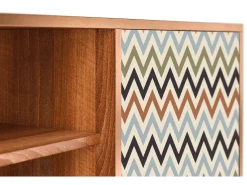 Móvel De Tv| Mueble de TV - 170х69х48 cm - T2 - Bright Ripple, Nogueira Castanho