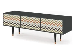 Best Mueble de TV - 170х59х48 cm - T4 - Bright Ripple, Antracite Cinza antracite