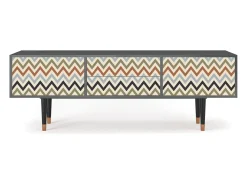 Best Mueble de TV - 170х59х48 cm - T4 - Bright Ripple, Antracite Cinza antracite