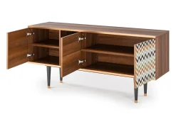 Mueble de TV - 150х69х41 cm - T5 - Bright Ripple, Nogueira^ Móvel De Tv