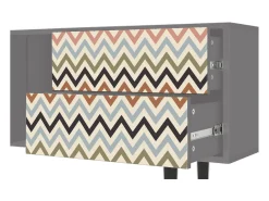 Mueble de TV - 170х69х48 cm - T1 - Bright Ripple, Cinza^ Móvel De Tv