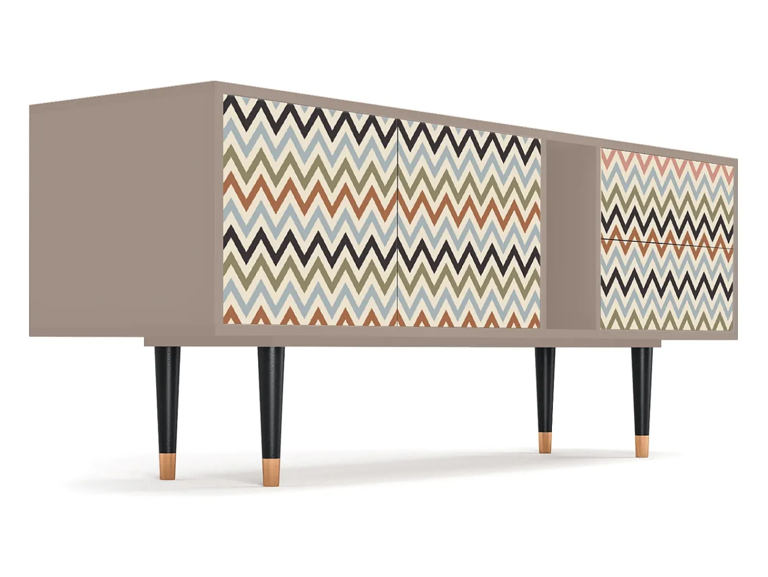 Sale Mueble de TV - 170х69х48 cm - T1 - Bright Ripple, Latte Bege