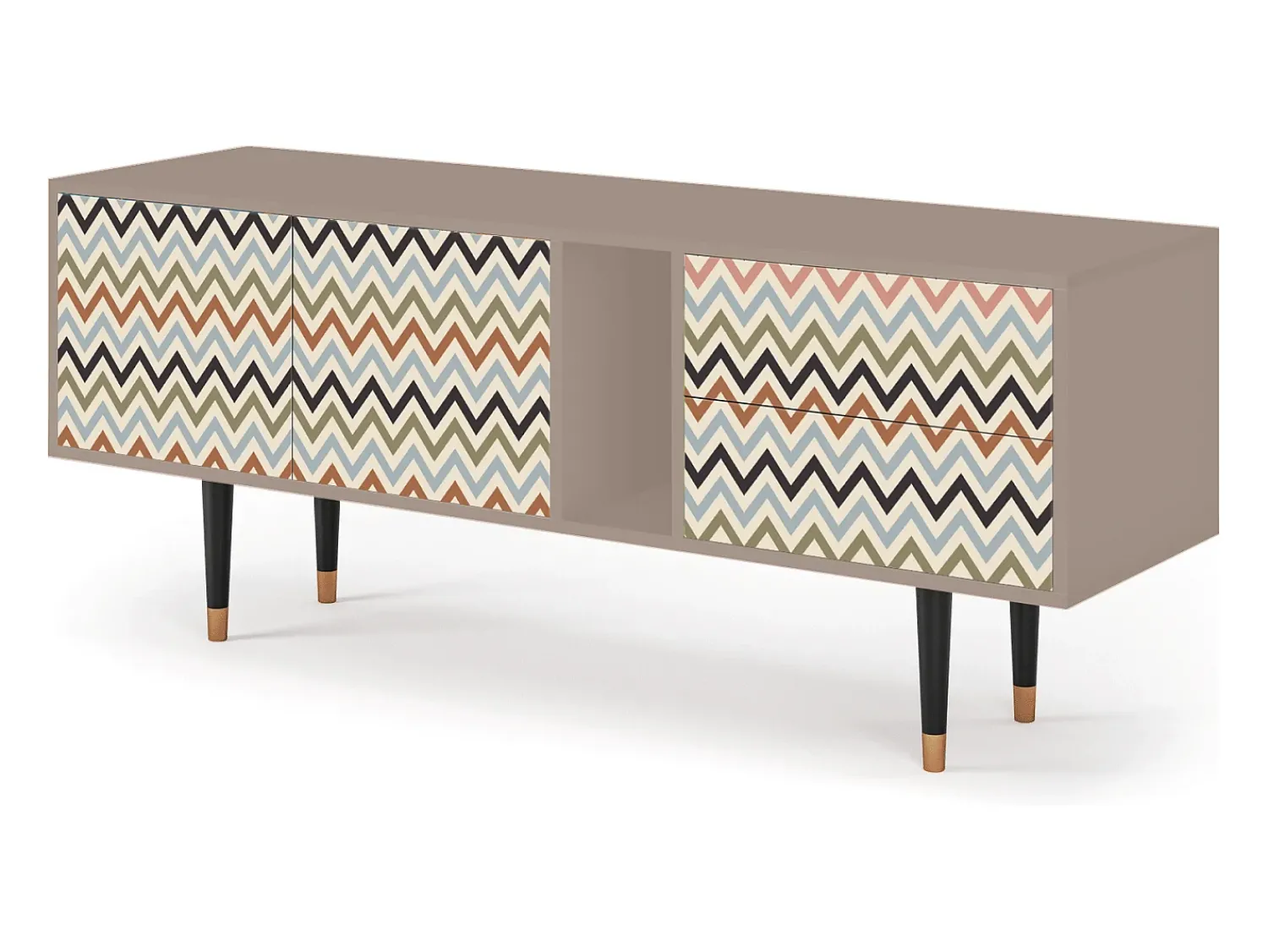 Sale Mueble de TV - 170х69х48 cm - T1 - Bright Ripple, Latte Bege
