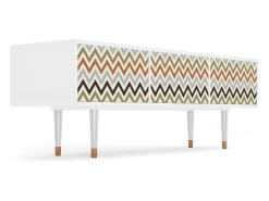 New Mueble de TV - 170х59х48 cm - T4 - Bright Ripple, Branco Bege