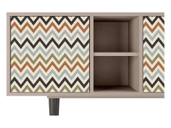 Mueble de TV - 150х69х41 cm - T5 - Bright Ripple, Latte^ Móvel De Tv