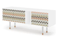 Clearance Mueble de TV - 170х69х48 cm - T1 - Bright Ripple, Branco Bege