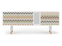 Clearance Mueble de TV - 170х69х48 cm - T1 - Bright Ripple, Branco Bege