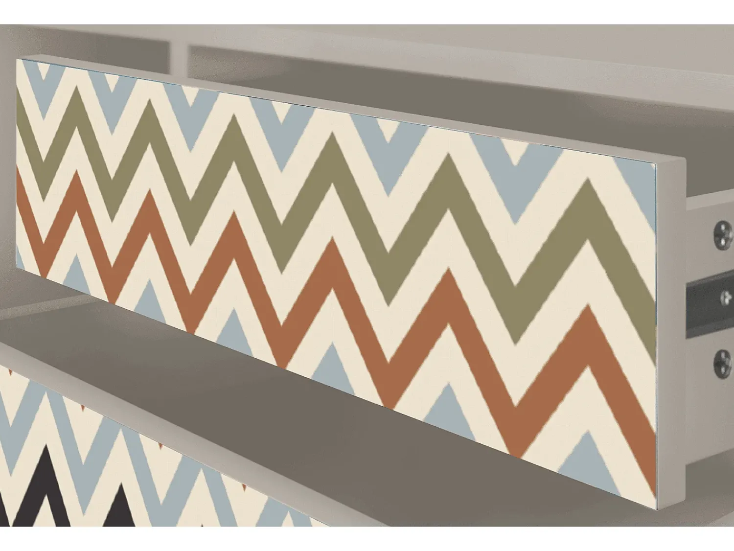 Móvel De Tv* Mueble de TV - 170х59х48 cm - T4 - Bright Ripple, Areia Bege