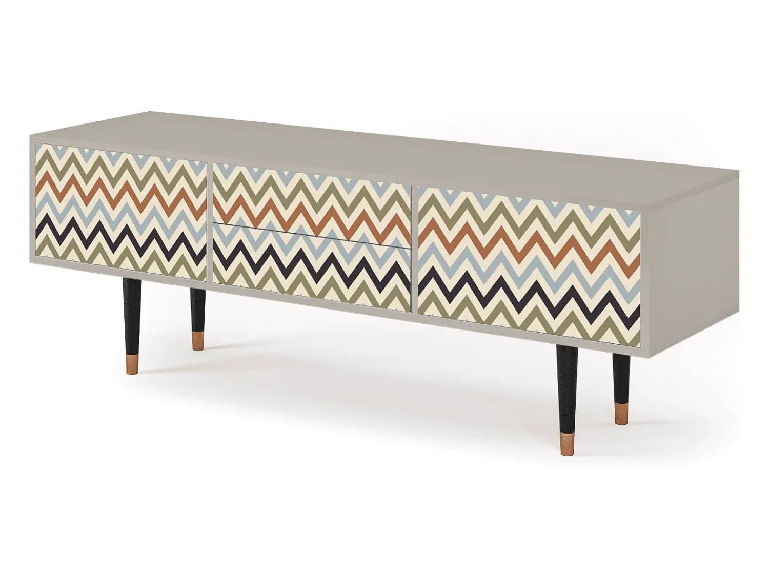 Móvel De Tv* Mueble de TV - 170х59х48 cm - T4 - Bright Ripple, Areia Bege