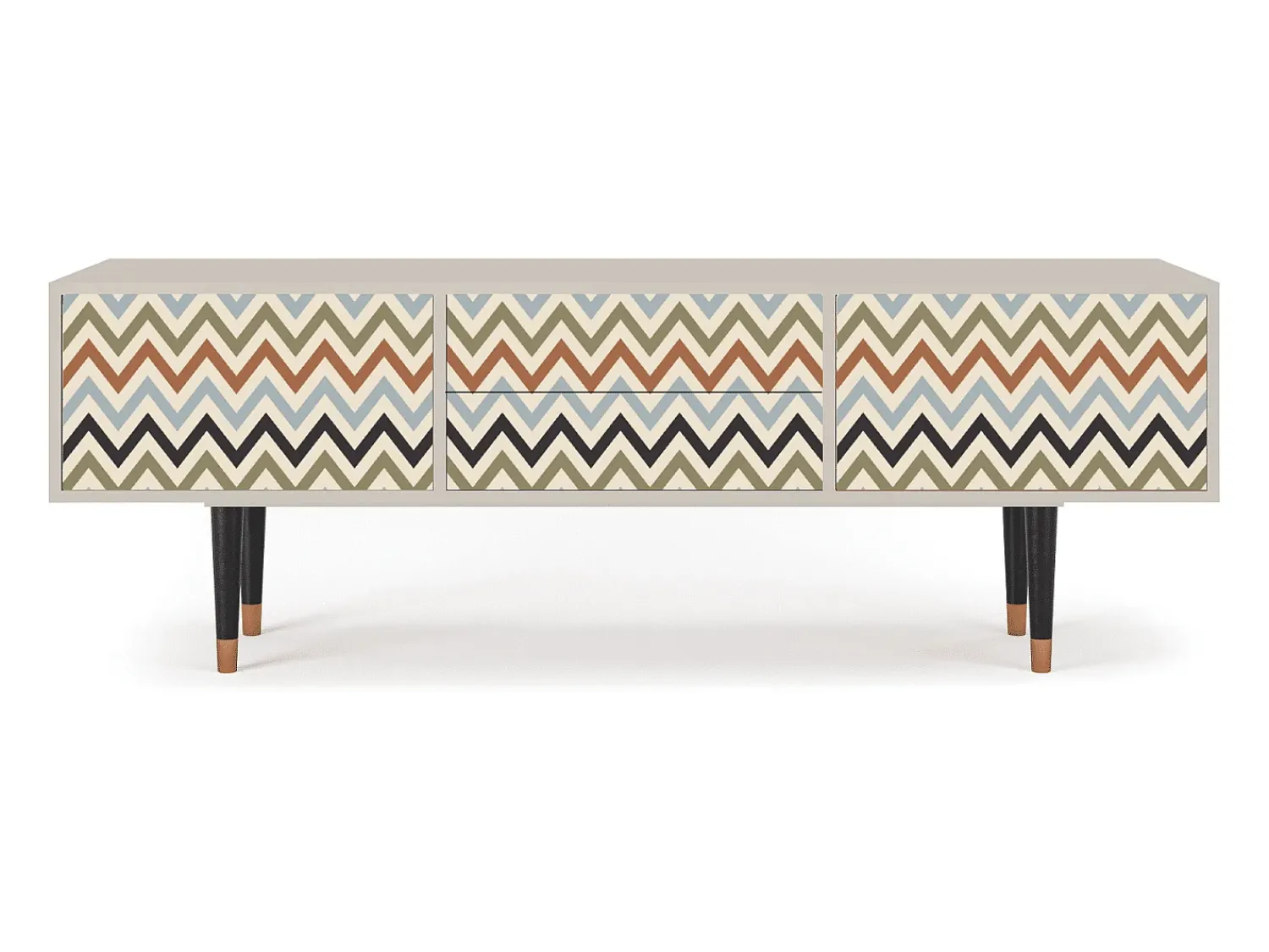 Móvel De Tv* Mueble de TV - 170х59х48 cm - T4 - Bright Ripple, Areia Bege