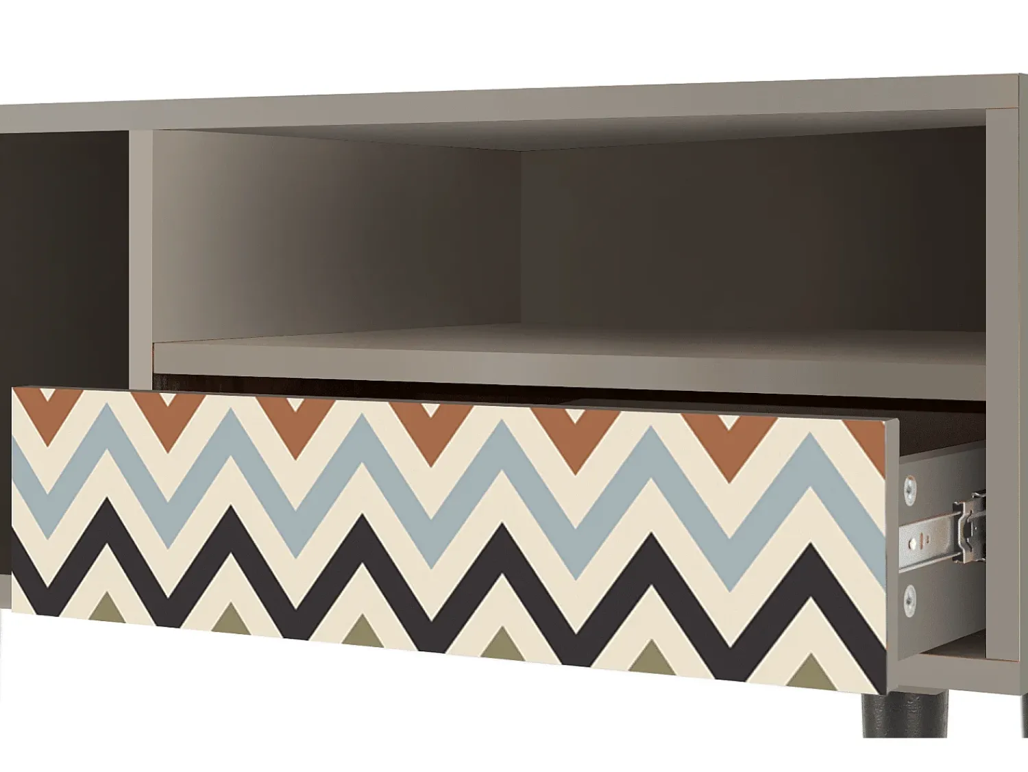 Móvel De Tv| Mueble de TV - 115х59х48 cm - T3 - Bright Ripple, Areia Bege