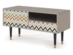 Móvel De Tv| Mueble de TV - 115х59х48 cm - T3 - Bright Ripple, Areia Bege
