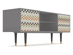 Mueble de TV - 170х69х48 cm - T2 - Bright Ripple, Cinza^ Móvel De Tv