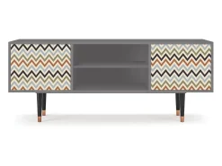 Mueble de TV - 170х69х48 cm - T2 - Bright Ripple, Cinza^ Móvel De Tv