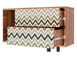 Hot Mueble de TV - 170х69х48 cm - T1 - Bright Ripple, Nogueira Castanho
