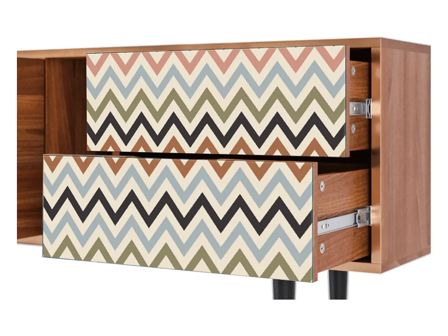 Hot Mueble de TV - 170х69х48 cm - T1 - Bright Ripple, Nogueira Castanho