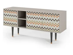 Mueble de TV - 150х69х41 cm - T5 - Bright Ripple, Areia^ Móvel De Tv