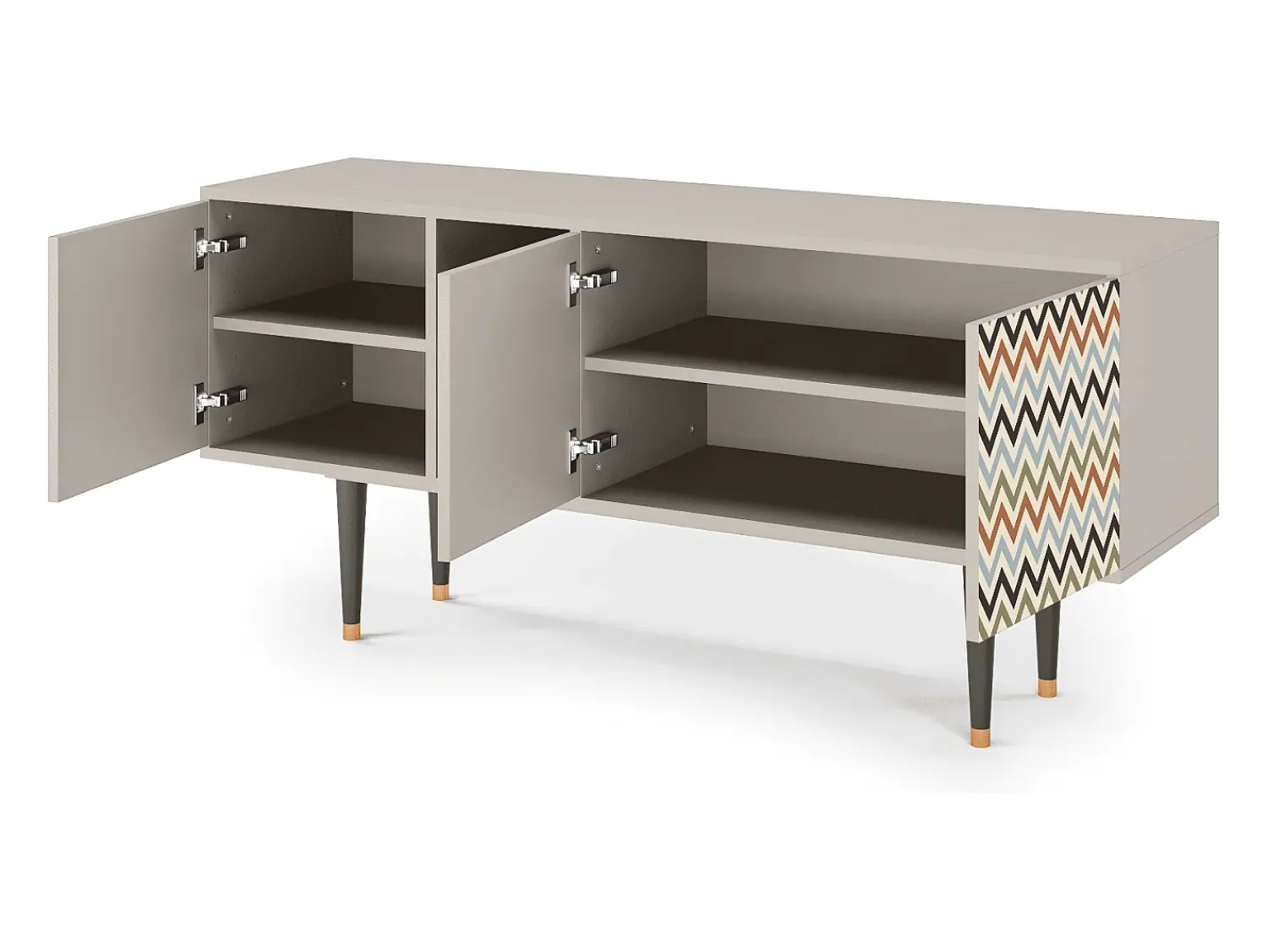 Mueble de TV - 150х69х41 cm - T5 - Bright Ripple, Areia^ Móvel De Tv