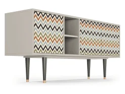 Mueble de TV - 150х69х41 cm - T5 - Bright Ripple, Areia^ Móvel De Tv