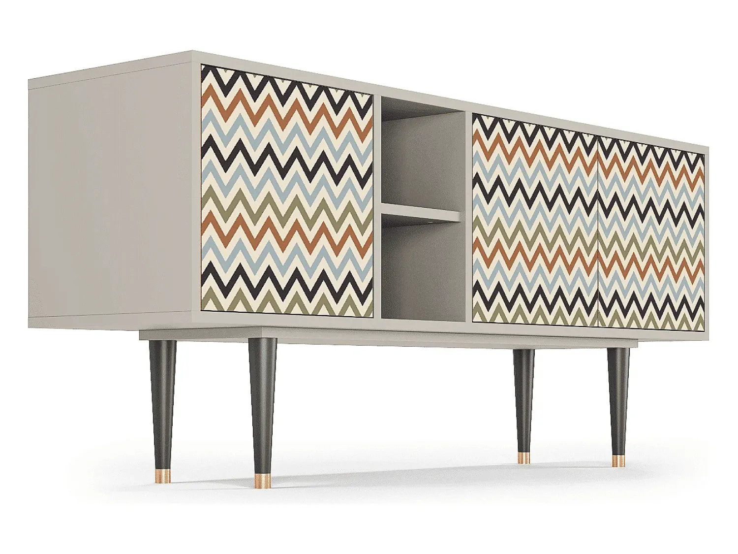 Mueble de TV - 150х69х41 cm - T5 - Bright Ripple, Areia^ Móvel De Tv