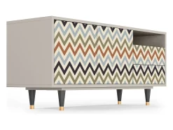 Móvel De Tv| Mueble de TV - 125х56х41 cm - T7 - Bright Ripple, Areia Bege