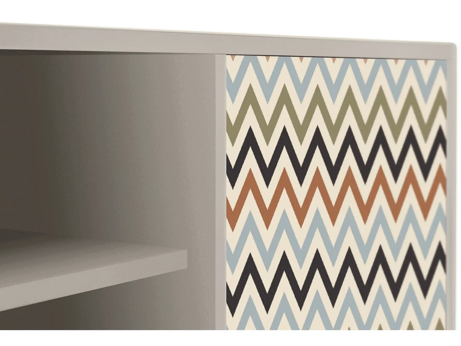 Discount Mueble de TV - 170х69х48 cm - T2 - Bright Ripple, Areia Bege