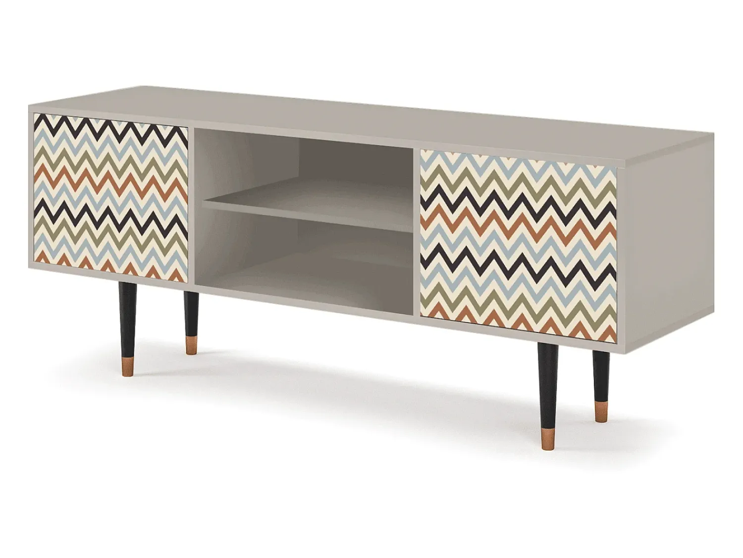 Discount Mueble de TV - 170х69х48 cm - T2 - Bright Ripple, Areia Bege