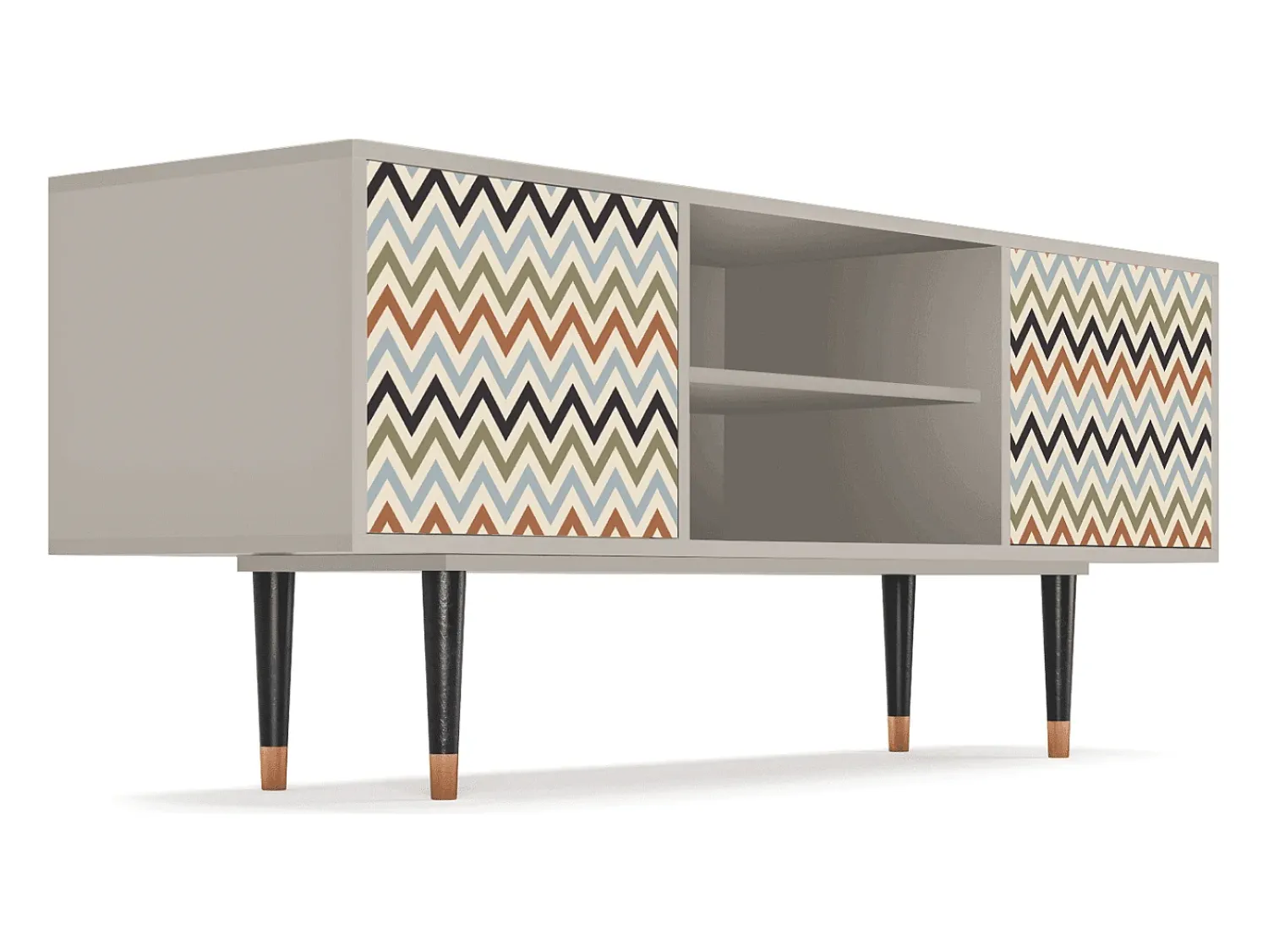 Discount Mueble de TV - 170х69х48 cm - T2 - Bright Ripple, Areia Bege