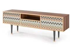 Móvel De Tv* Mueble de TV - 170х59х41 cm - T6 - Bright Ripple, Nogueira Castanho