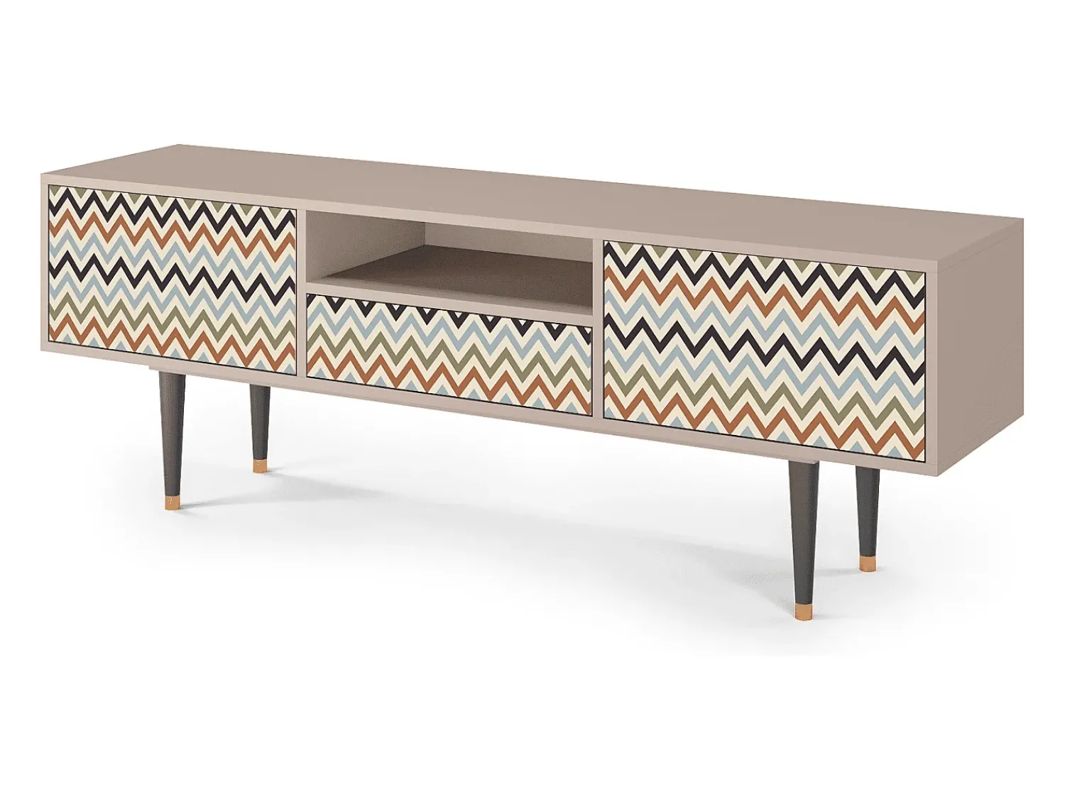 Mueble de TV - 170х59х41 cm - T6 - Bright Ripple, Latte^ Móvel De Tv