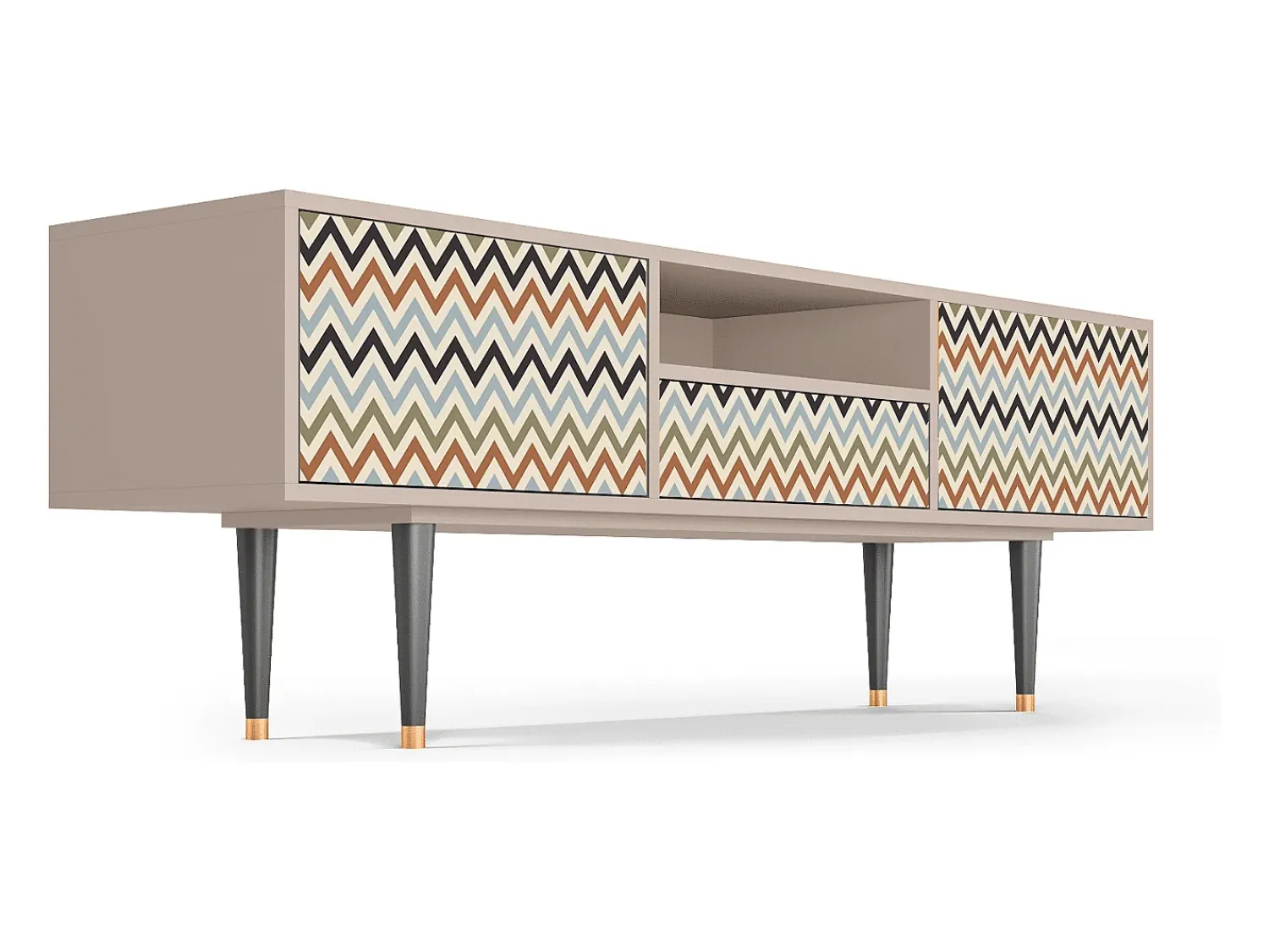 Mueble de TV - 170х59х41 cm - T6 - Bright Ripple, Latte^ Móvel De Tv