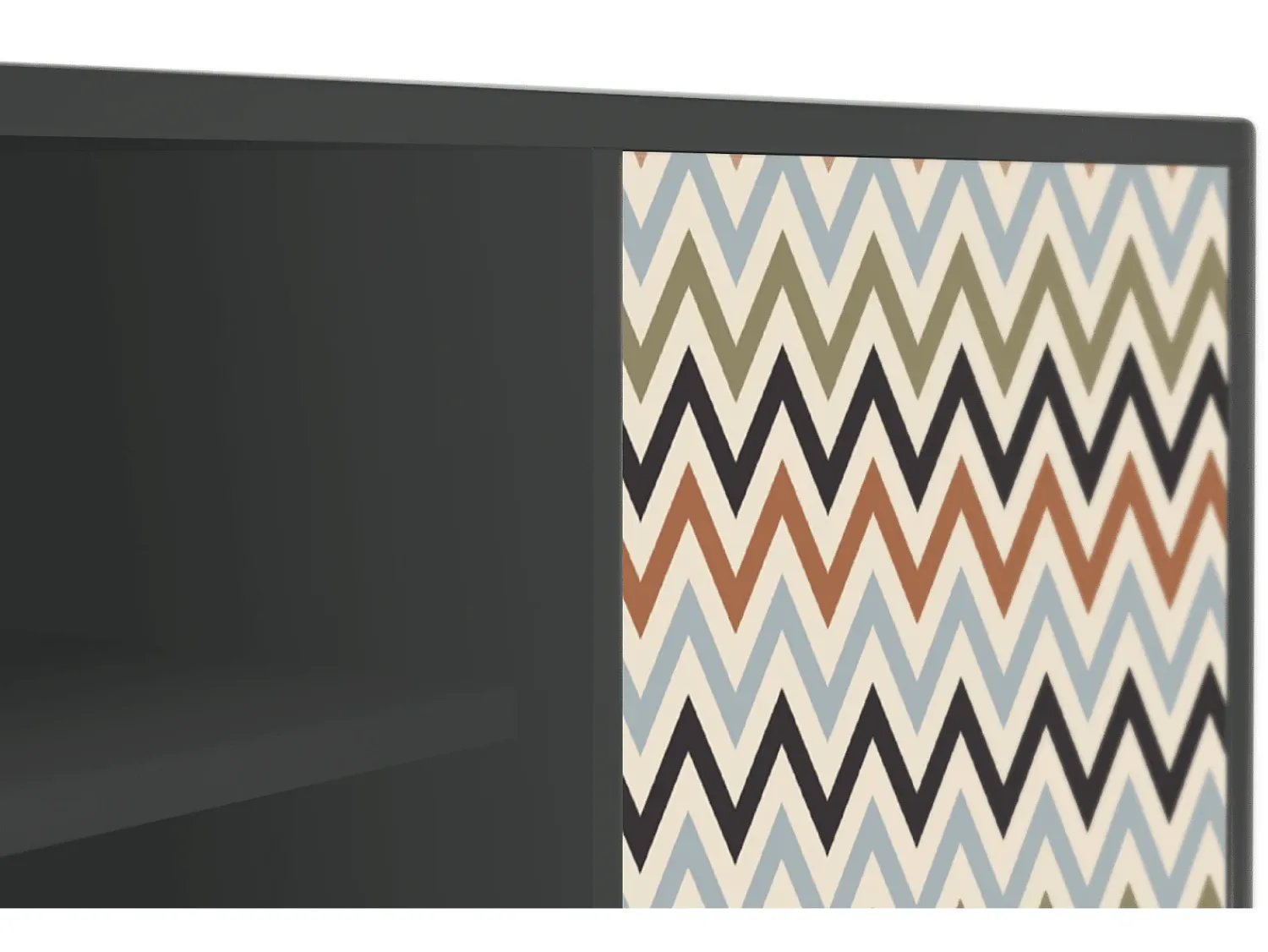 Mueble de TV - 170х69х48 cm - T2 - Bright Ripple, Antracite^ Móvel De Tv