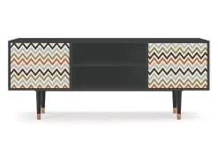 Mueble de TV - 170х69х48 cm - T2 - Bright Ripple, Antracite^ Móvel De Tv
