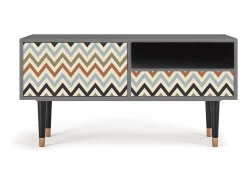 Móvel De Tv| Mueble de TV - 115х59х48 cm - T3 - Bright Ripple, Cinza Cinzento