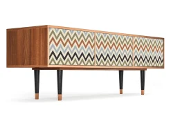 Móvel De Tv* Mueble de TV - 170х59х48 cm - T4 - Bright Ripple, Nogueira Castanho