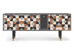 Móvel De Tv| Mueble de TV - 170х69х48 cm - T1 - Brown Sensation, Cinza Cinzento