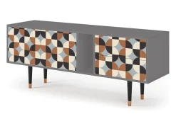 Móvel De Tv| Mueble de TV - 170х69х48 cm - T1 - Brown Sensation, Cinza Cinzento