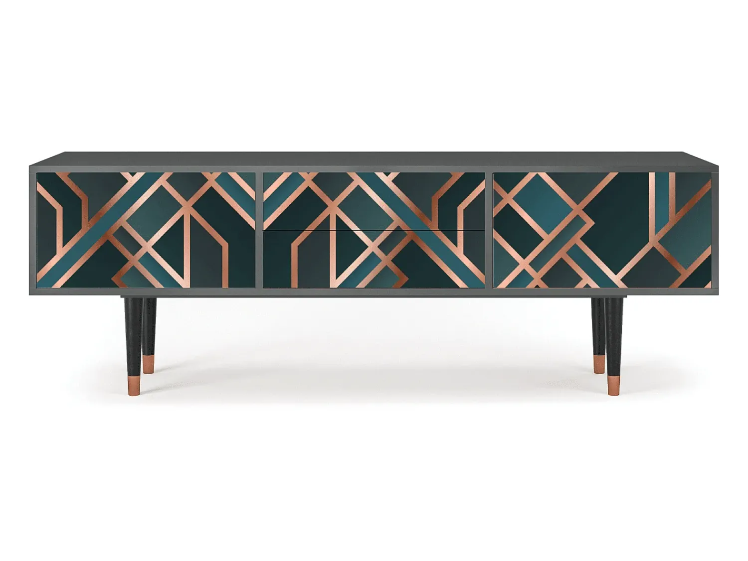Mueble de TV - 170х59х48 cm - T4 - Bronze Crossroad, Antracite^ Móvel De Tv